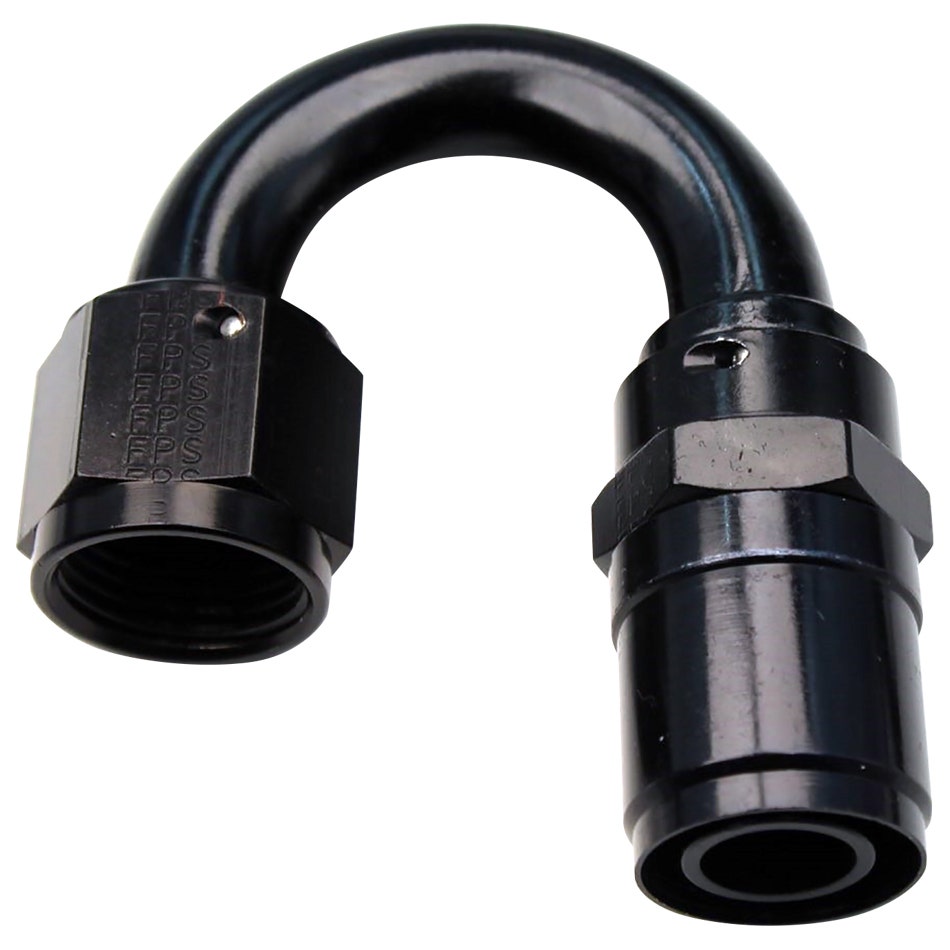 Fitting, Hose End, Crimp-On, 180 Degree, 6 An Hose Crimp To 6 An Female,