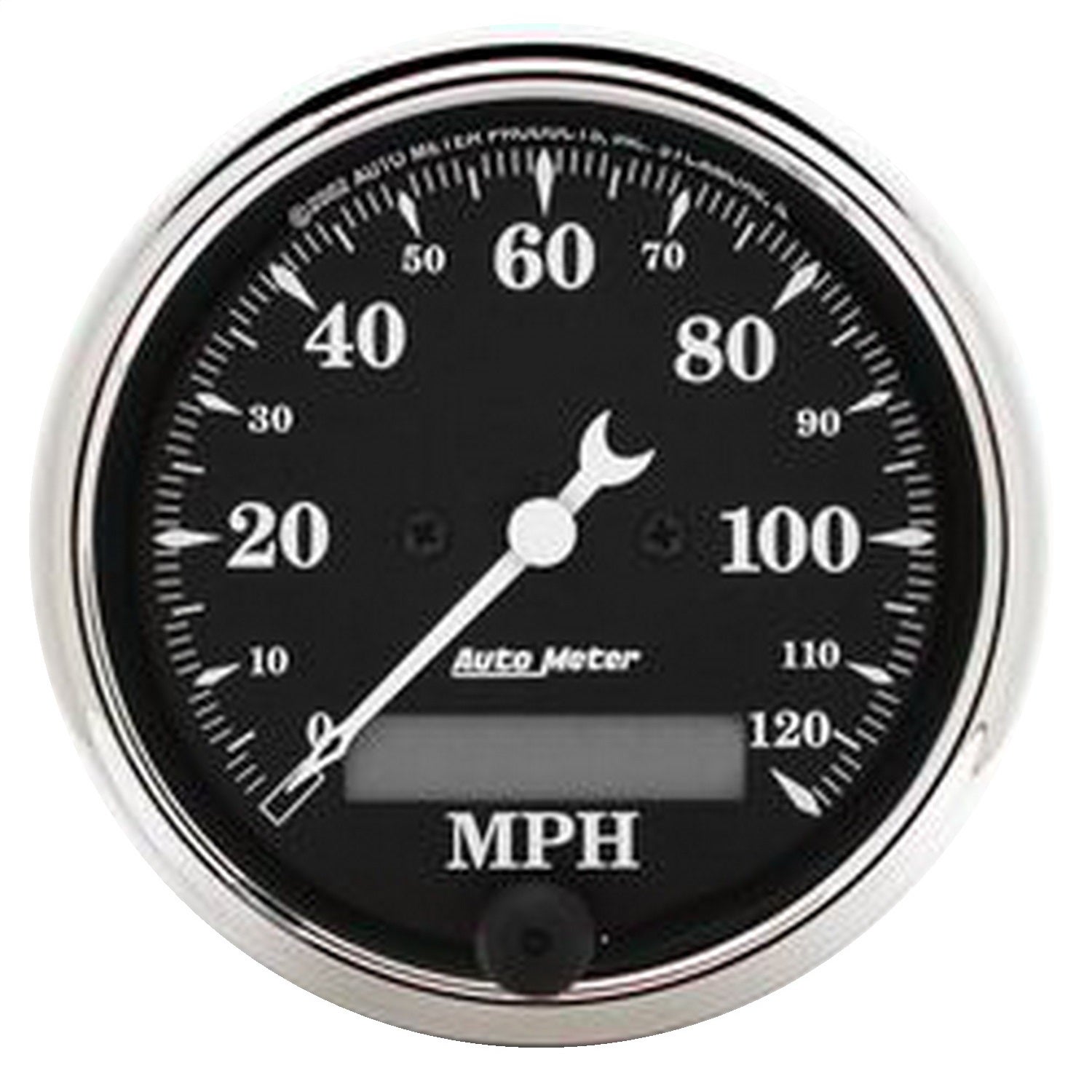 Autometer 1787 Old Tyme Black Electric Programmable Speedometer   Old Tyme Black