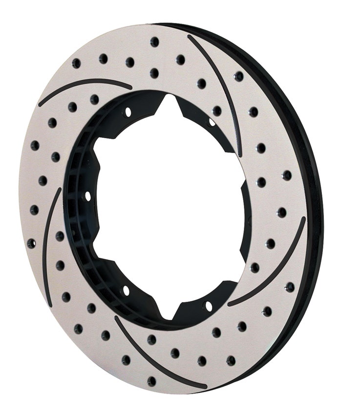 Wilwood 160-7098-Bk Drilled Performance Brake Rotor Wilwood  Drilled Performance