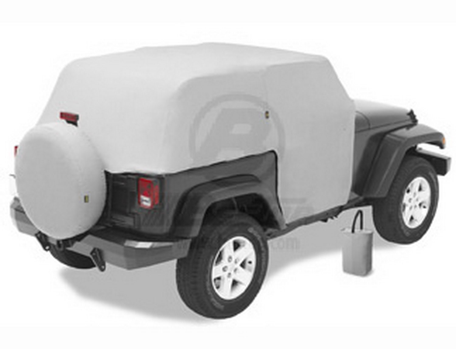 Bestop 8104009 Charcoal All Weather Trail Cover For 2007-2018 Wrangler 2-Door