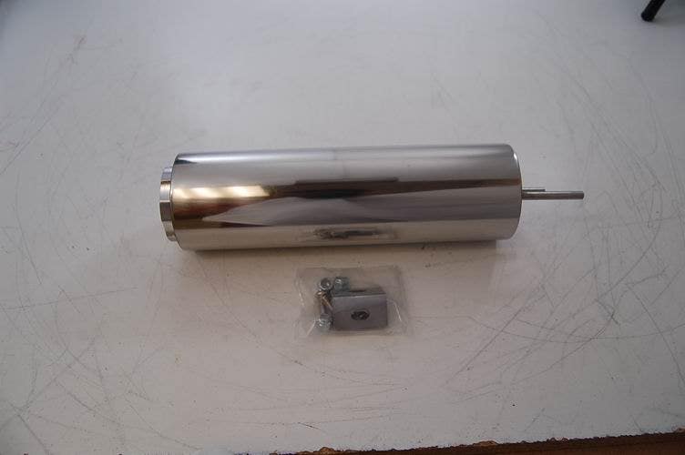 Racing Power Company R6076x 10In Polished Stainless Overflow Tank   10In