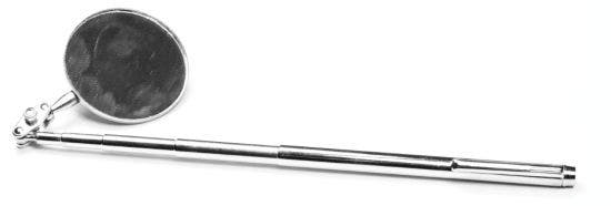 Performance Tool W1259 2-1/8" Telescoping Round Inspection Mirror, Extends From