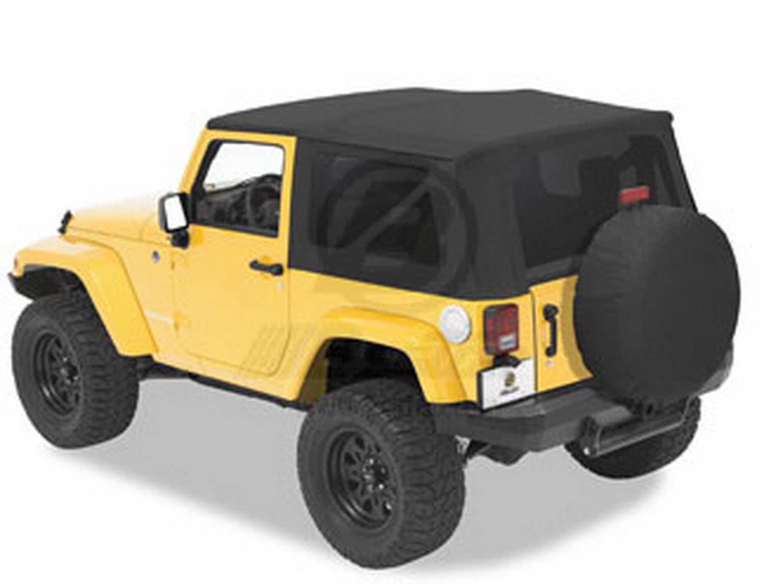Bestop 7913635 Black Diamond Sailcloth Replace-A-Top For 2007-2009 Wrangler Jk