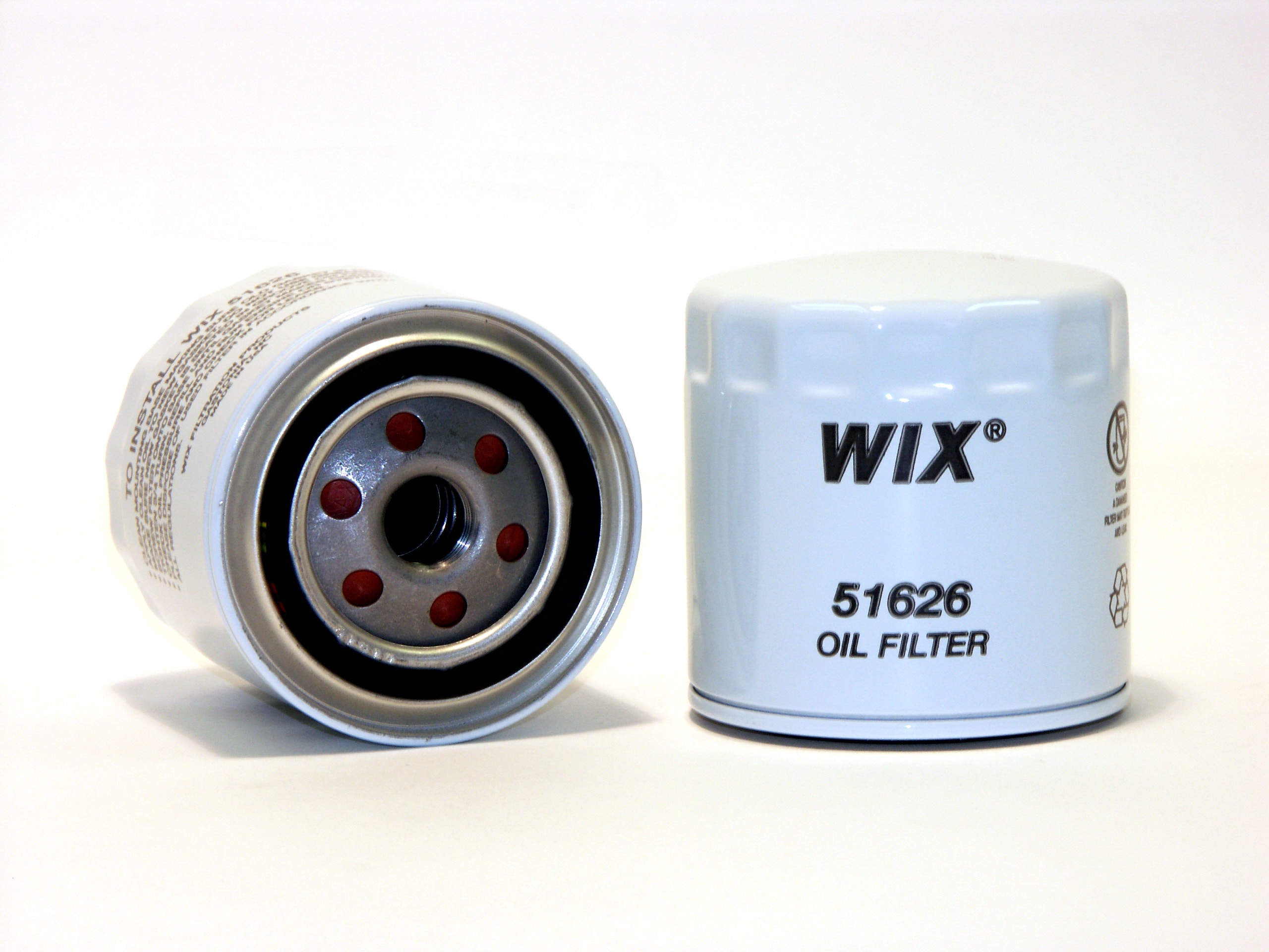Wix Engine Oil Filter P/N:51626  Filters  Oil Filter; Type - Canister, Color -