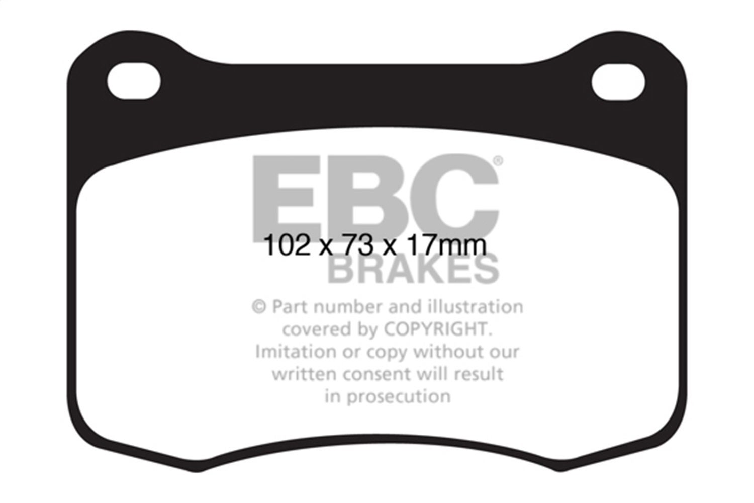 Ebc Brakes Dp41820r Yellowstuff Street And Track Brake Pads Fits 08-14 Is F