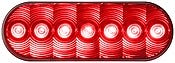 Peterson V420kr-3 Piranha Red 3" Led Oval Stop, Turn And Tail Light Kit