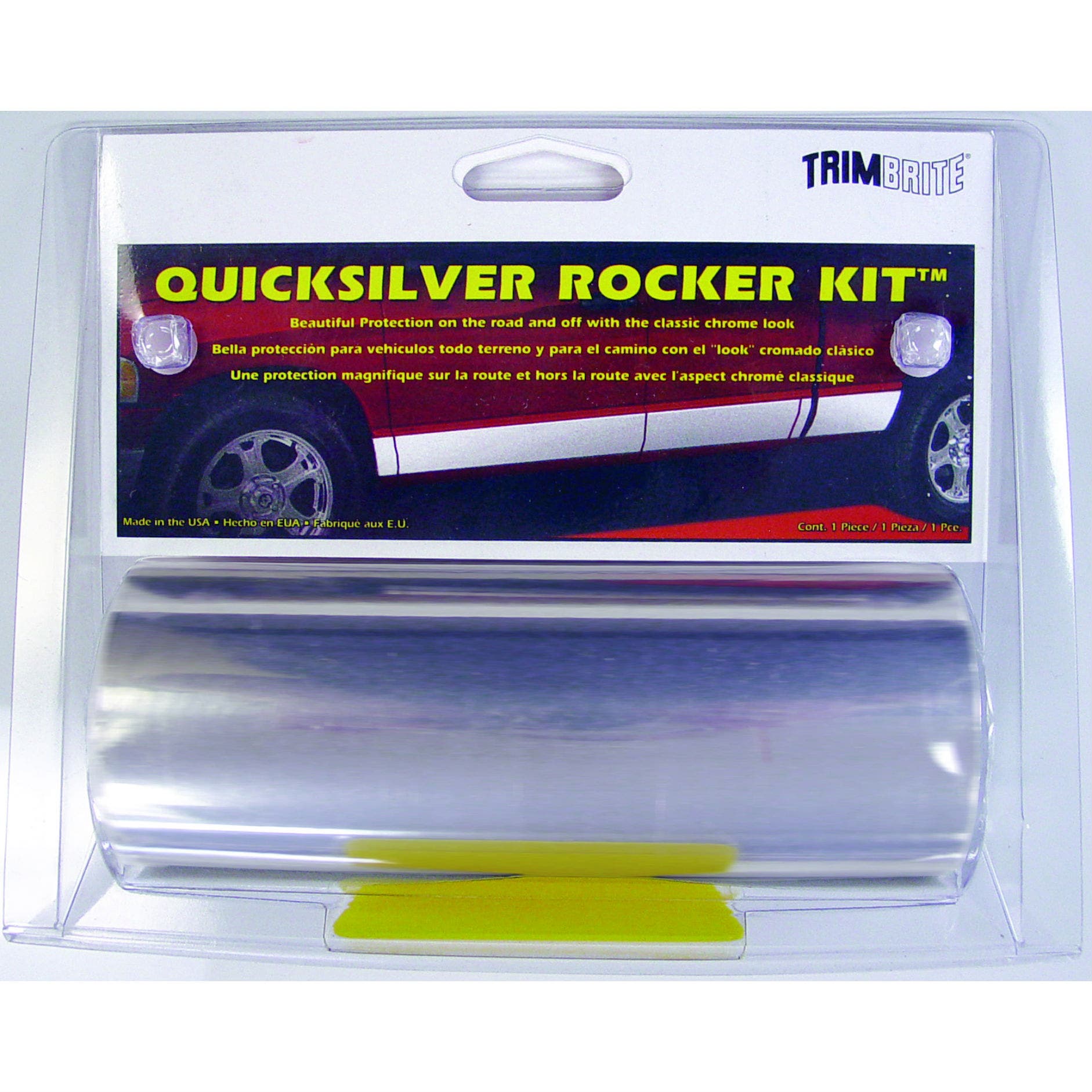 Trimbrite T1830 6X16 Quickslvr Rocker Kit   Rocker Panel Molding Quicksilver