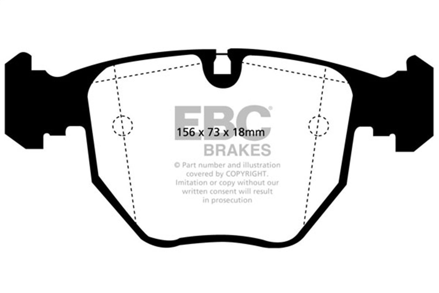 Ebc Brakes Dp41036r Yellowstuff Street And Track Brake Pads   Yellowstuff Street