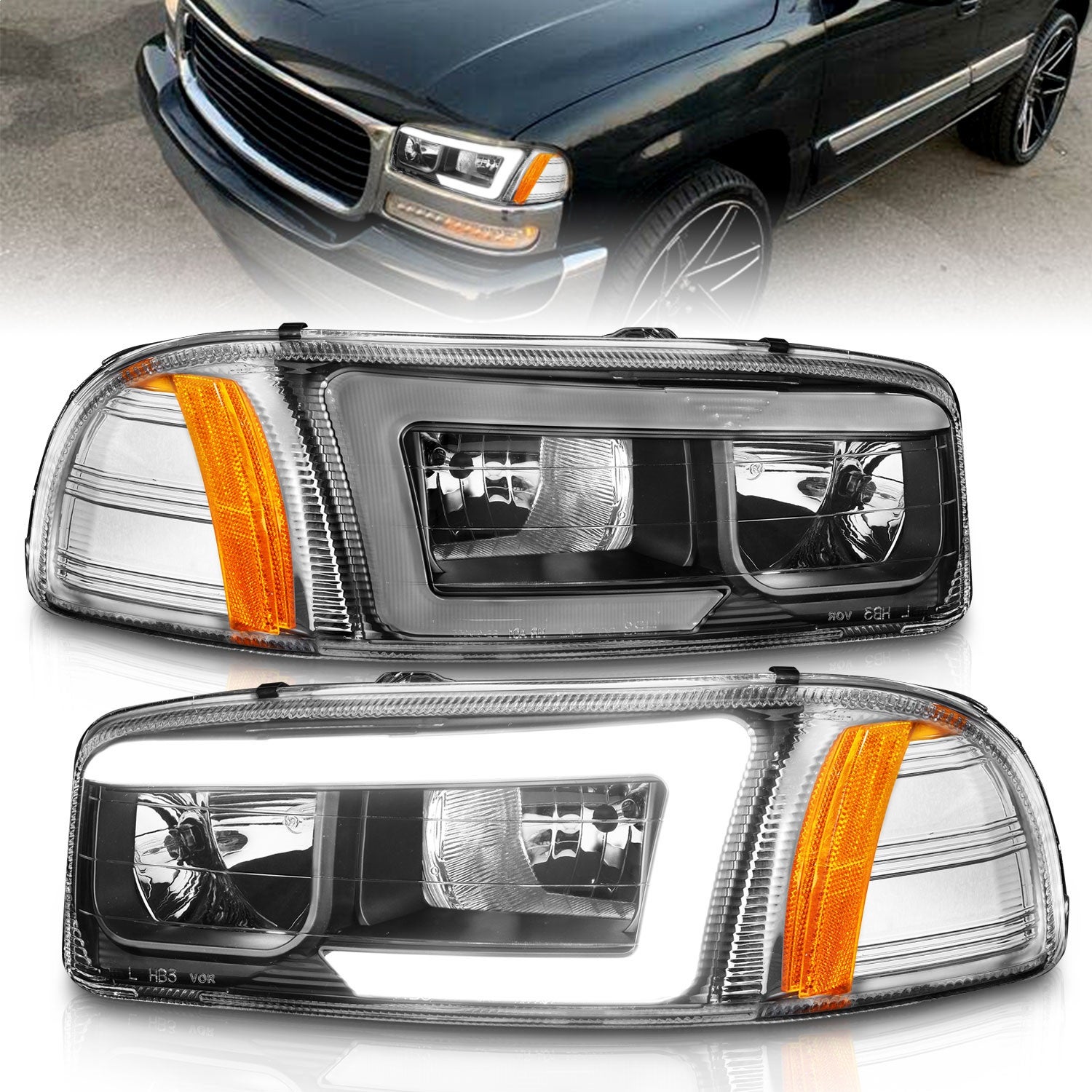 Anzo Usa 111522 Crystal Headlight Set   Crystal Headlight Set