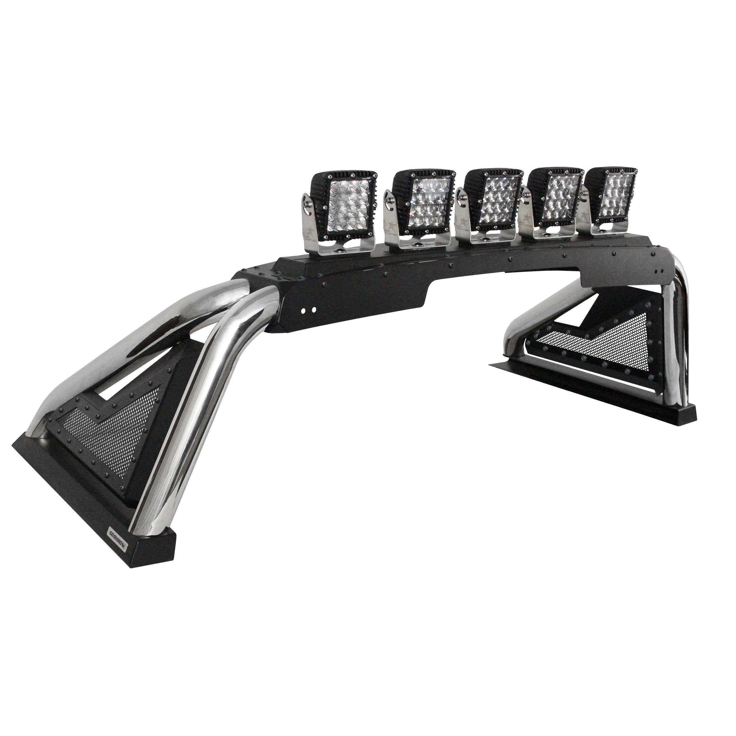 19-C Ram 1500 Fits All Cab Styles Sport Bar 2.0 Polished Stainless Sport Bar Bed