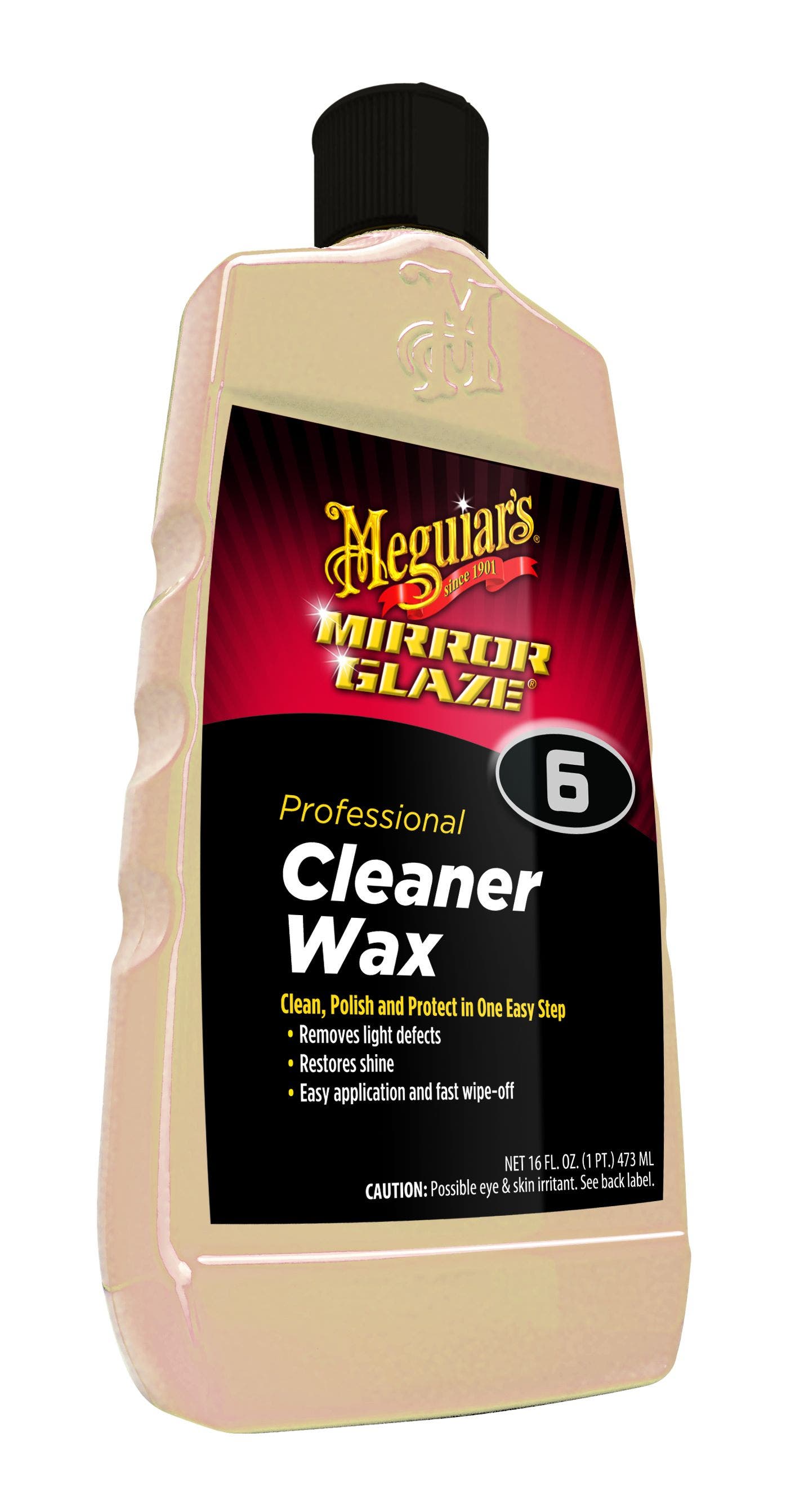 Meguiar’S M0616 Mirror Glaze Cleaner Wax, 16 Oz Meguiar’S  Mirror Glaze Cleaner