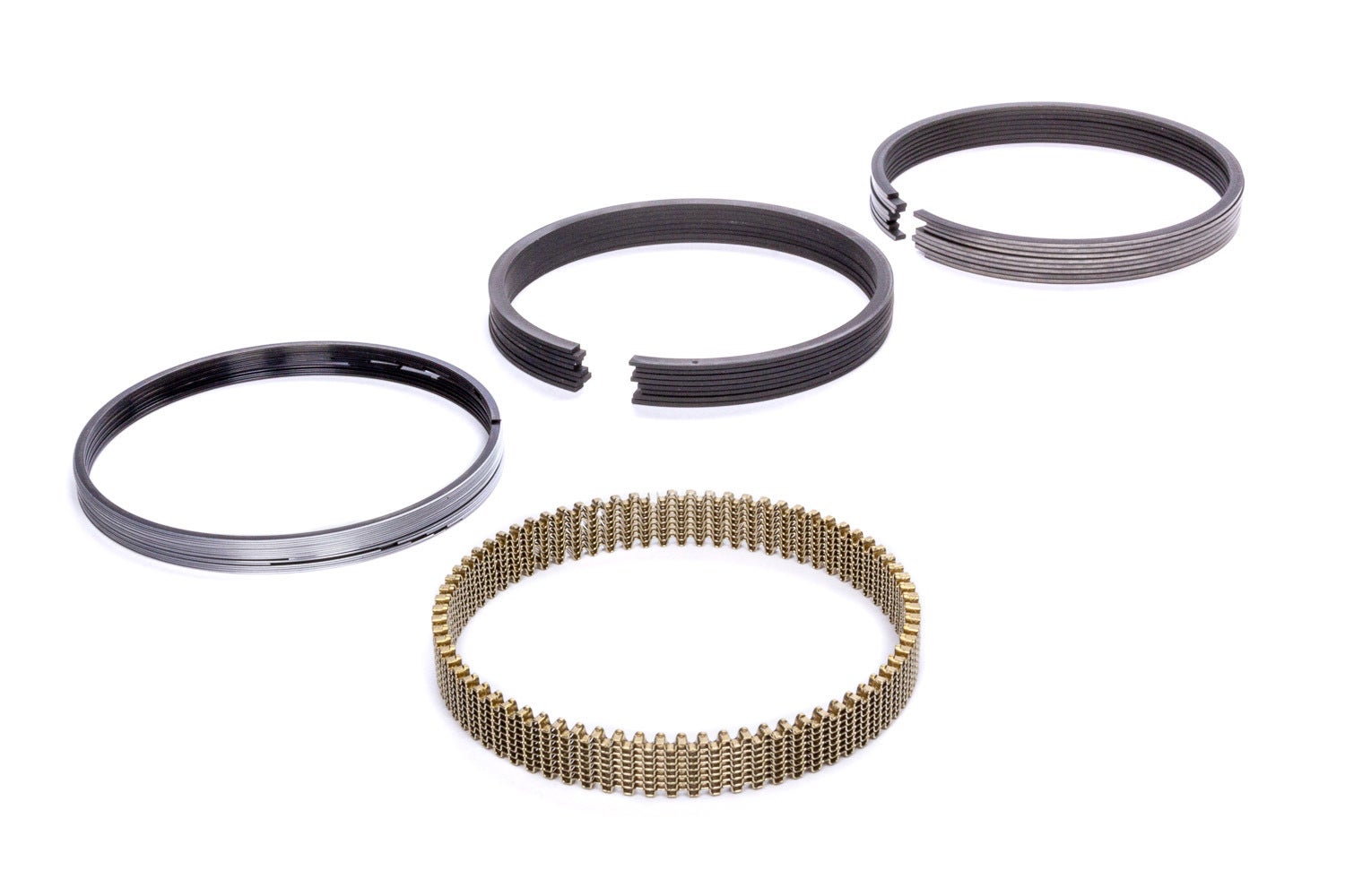 Piston Rings, 3.898 In Bore, 1.5 X 1.5 X 3.0 Mm Thick, Standard Tension, Plasma