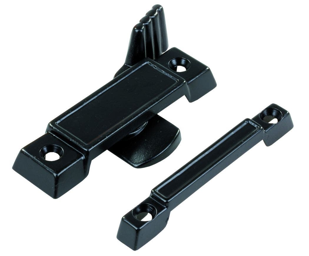 Jr Products 20435 Hehr Style Window Latch,Black   Window Latch; Color - Black,