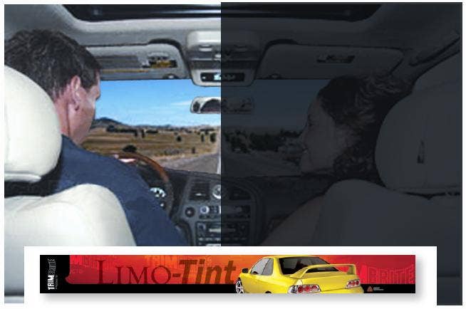 Trimbrite T8556 Darkest Limo Tint 20"" X5'   Window Film Limo Tint (R); Length -