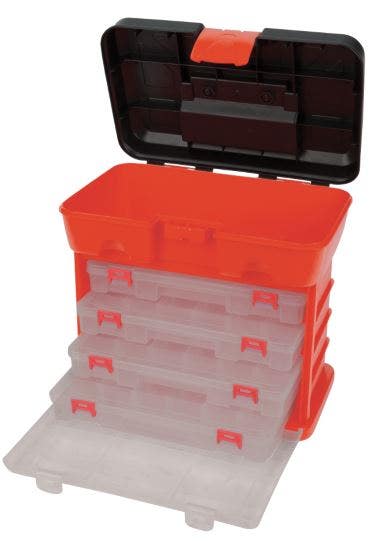 Performance Tool W54042 Plastic Rack System Tool Box With 4 Organizers   Plastic