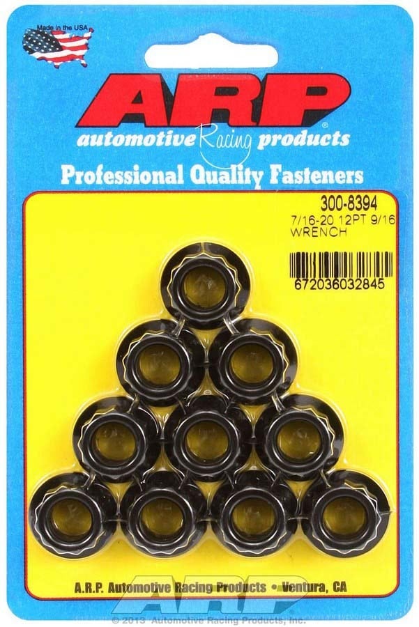 Arp 300-8394 7/16"-20 12-Point Nut - 10 Piece Arp  7/16 -20 12-Point Nut - 10