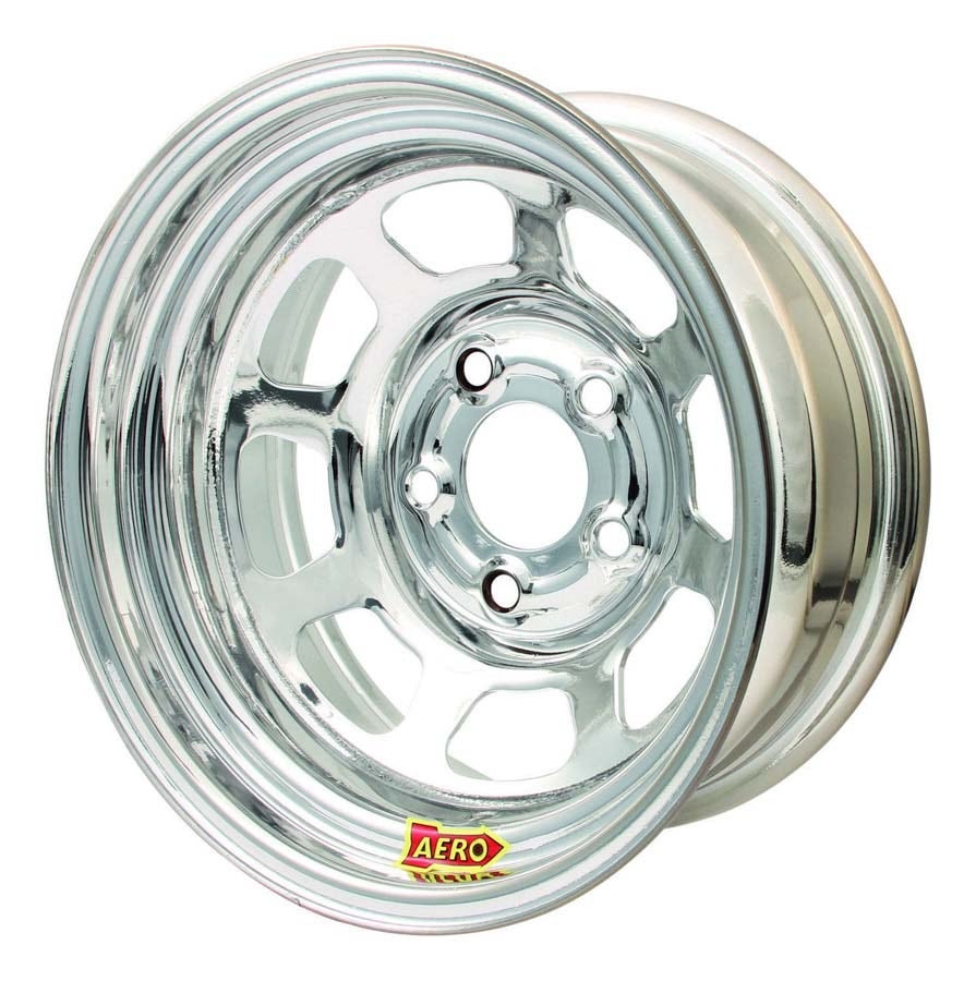 Aero Race Wheel 50-274735 15X7 3.5In. 4.75 Chrome Aero Race Wheel  15X7 3.5In.