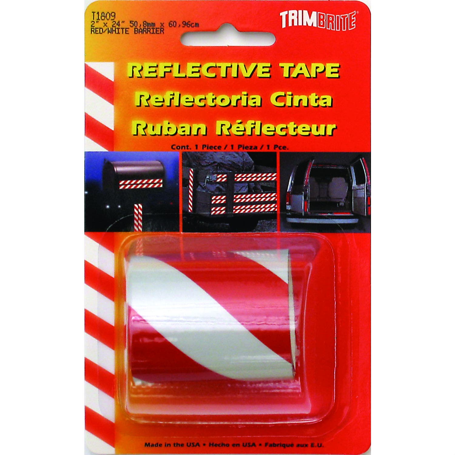 Trim Brite 24 In. W X 2 In. L White Reflective Tape 1 Pk   Reflective Tape; Size