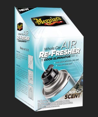 Meguiar's G16402 Whole Car Air Re-Fresher Odor Eliminator Mist, New Car Scent, 2