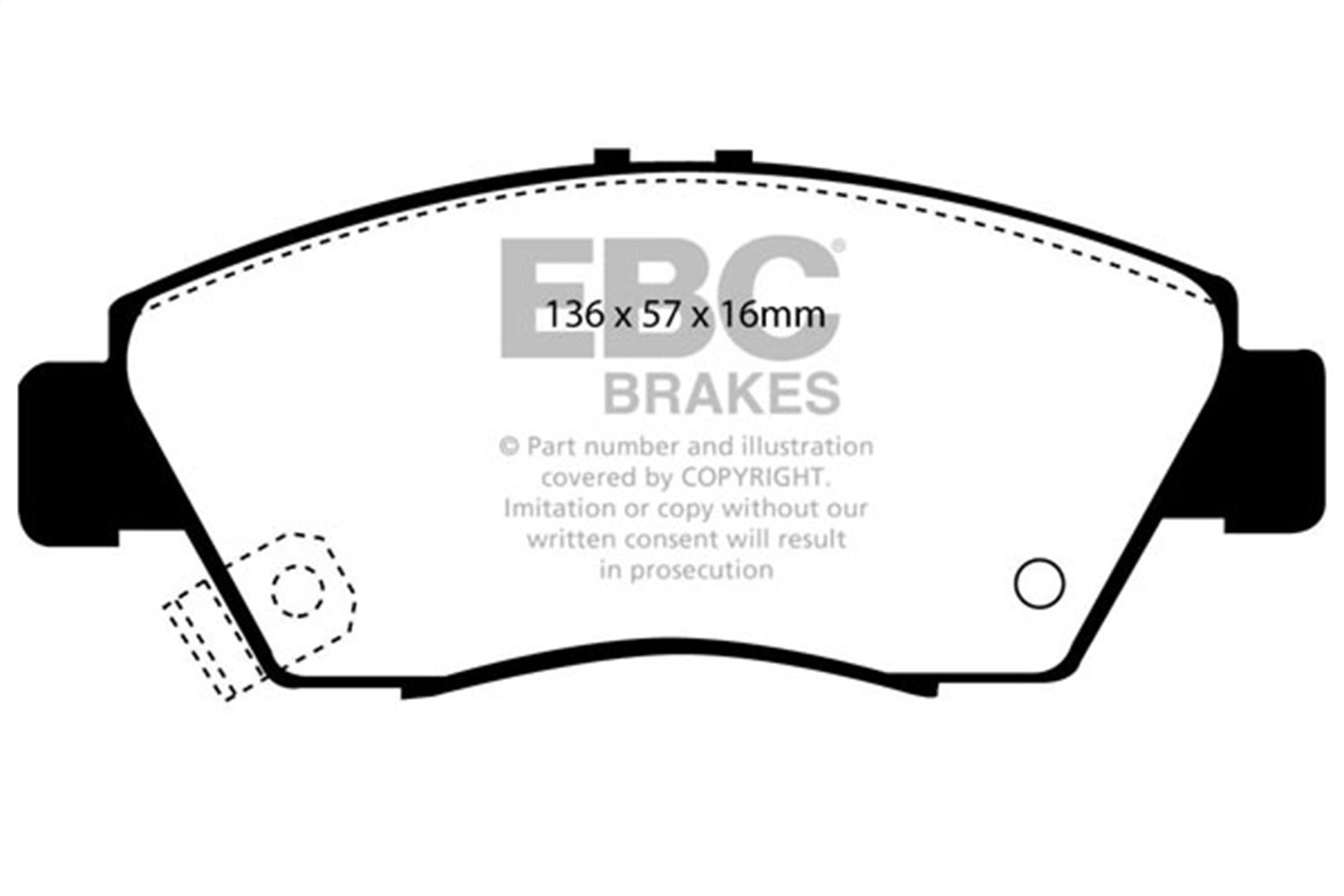 Ebc Brakes Dp4891r Yellowstuff Street And Track Brake Pads   Yellowstuff Street