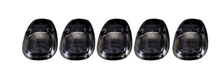 Recon 264145Bk Smoked Cab Roof Lights 1999-2002 Dodge Truck (5-Piece Set) Recon