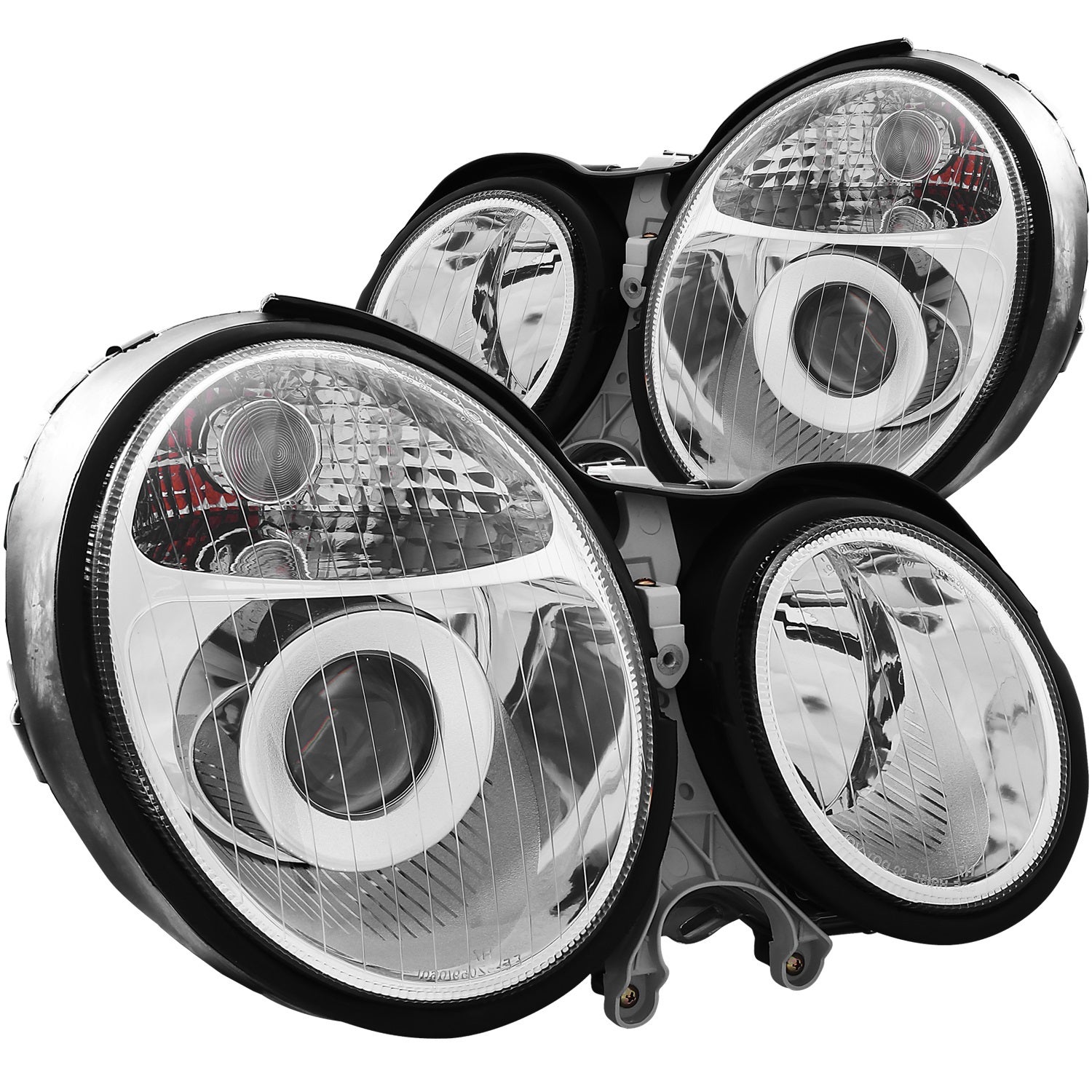 Anzo Usa 121086 Projector Headlight Set Fits 99-02 E300 E320 E430 E55 Amg