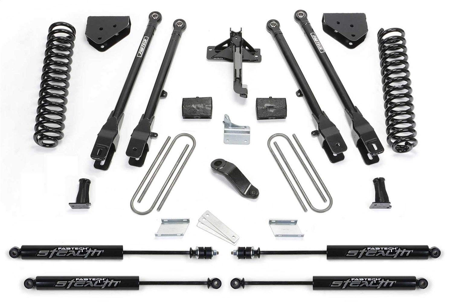 Fabtech K2120m 4 Link Lift System Fits 08-15 F-250 Super Duty F-350 Super Duty