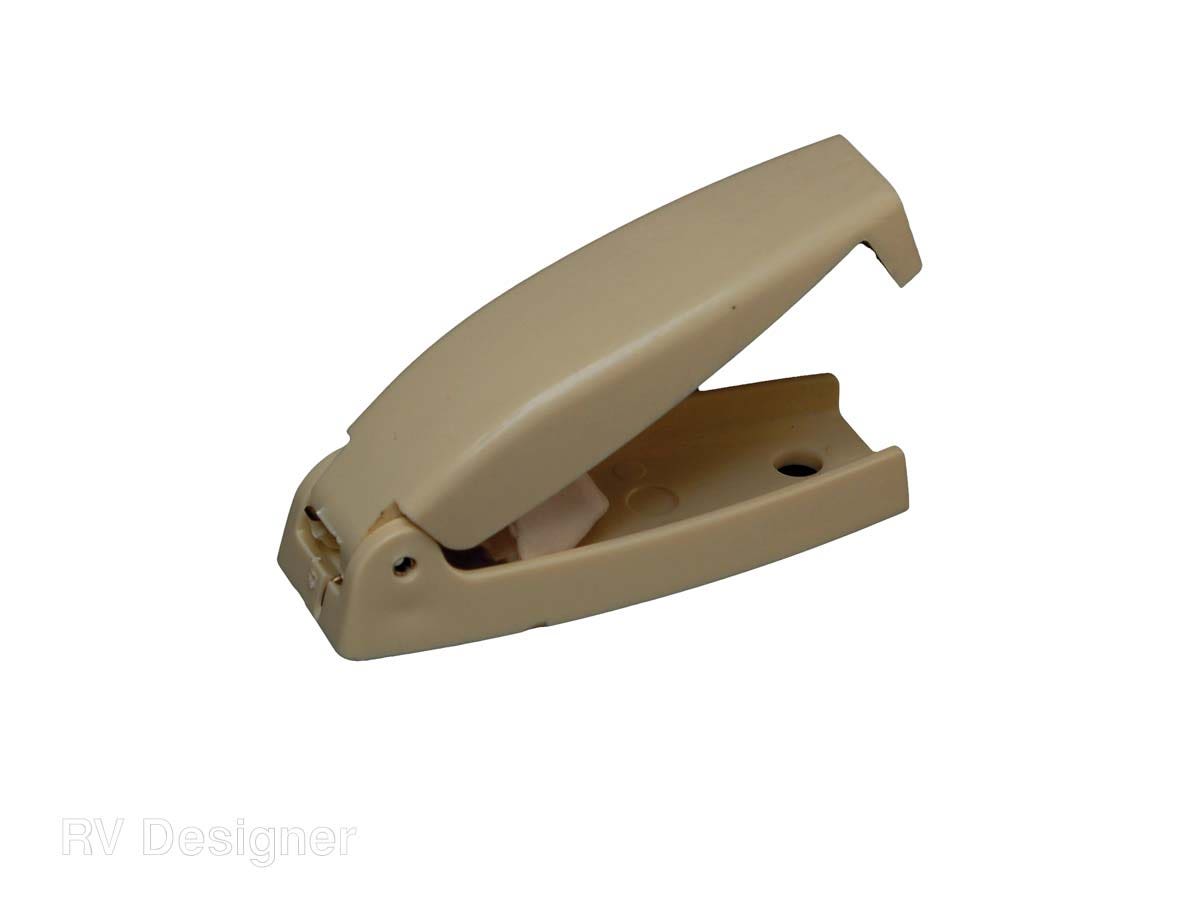 Rv Designer Collection E213 Beige Rounded Baggage Door Catch - Pair   Door