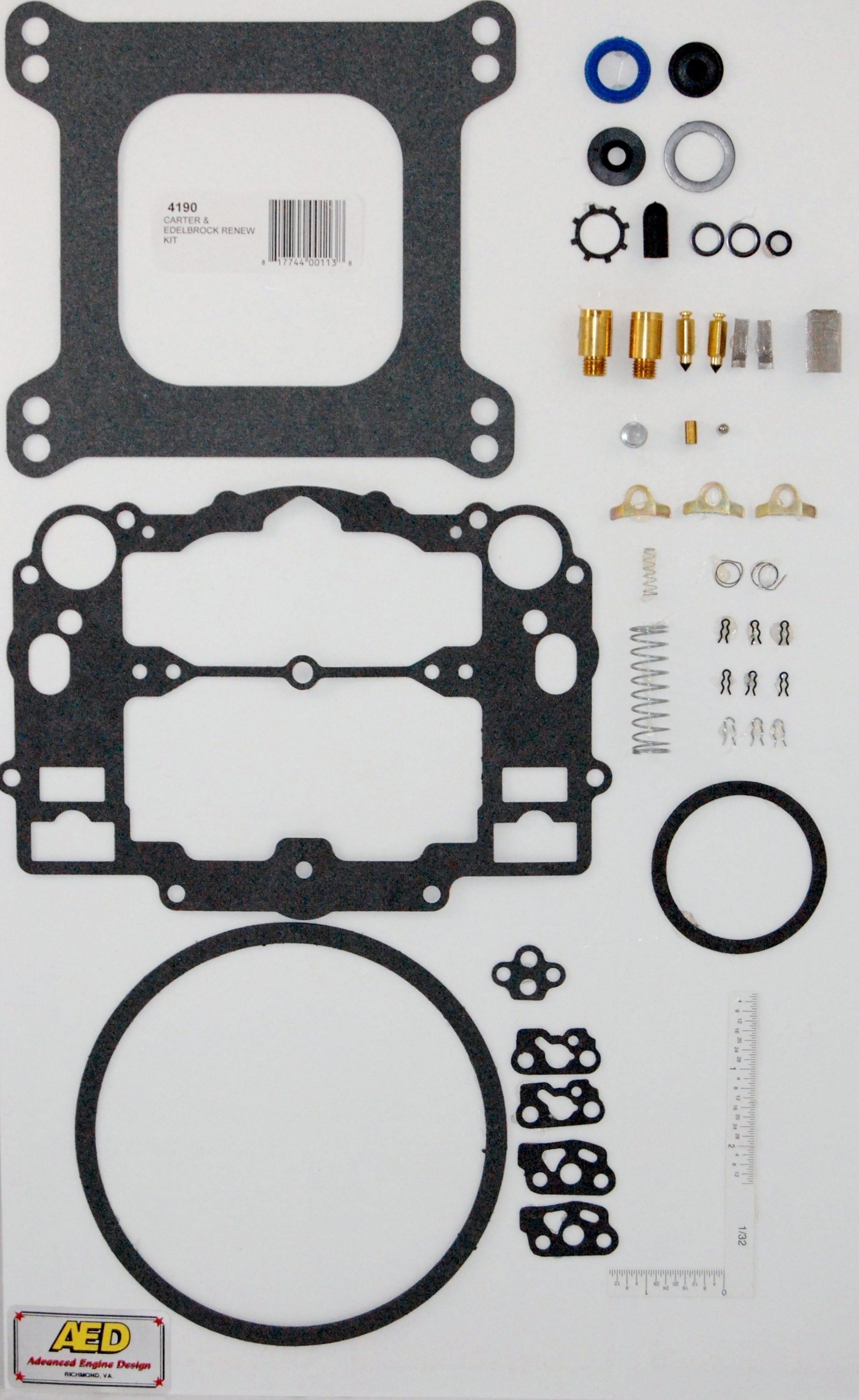 Aed 4190 (500-800) Cfm Carburetor Kit Aed  (500-800) Cfm Carburetor Kit