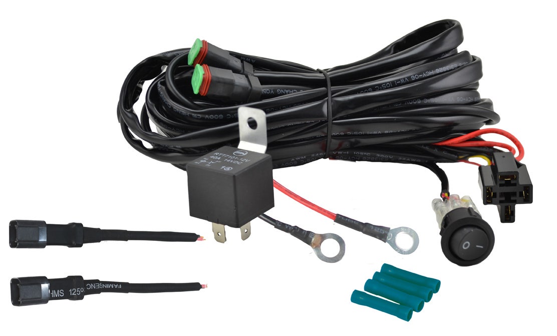Hella 357211011 Valuefit Two Light Wiring Harness, Black   Driving/ Fog Light