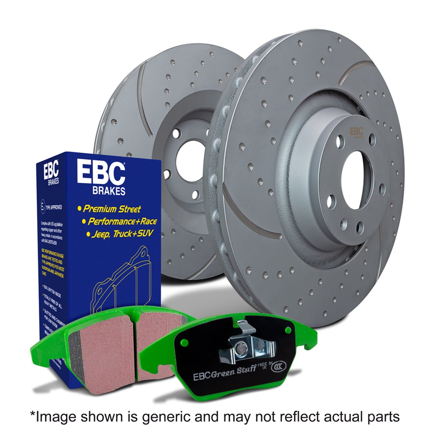 Ebc Brakes S3kr1108 S3 Kits Greenstuff 6000 And Gd Rotors Truck/Suv   S3 Kits