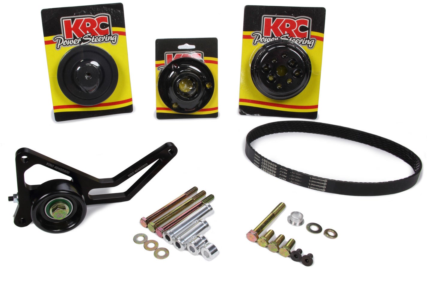 Krc Power Steering Krc 37451000 Pro Series Serpentine Pulley Kit (1:1 W/Idler)
