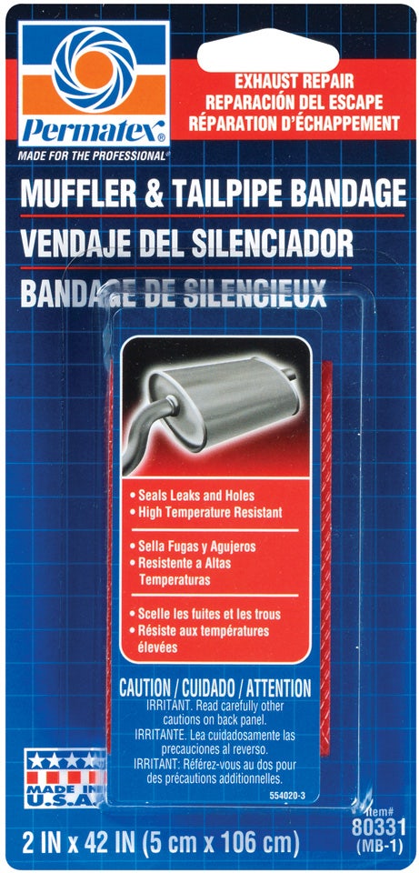 Permatex 80331 Muffler And Tailpipe Bandage, 84 Sq. In.   Muffler And Tailpipe