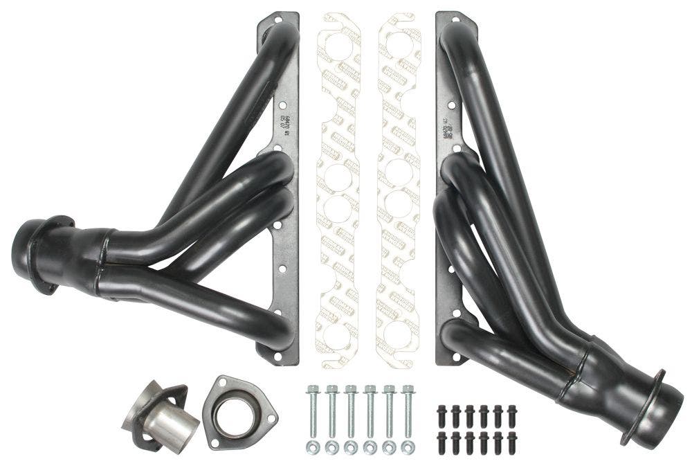 Headers, Street, 1-5/8 In Primary, 3 In Collector, Steel, Black Paint, Small