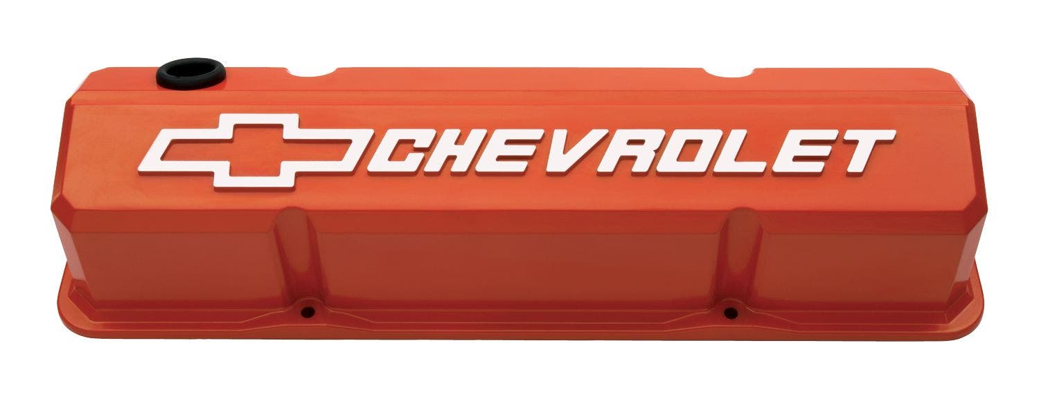Proform Valve Cover, Slant-Edge, Tall, Baffled, Breather Hole, Raised Chevrolet