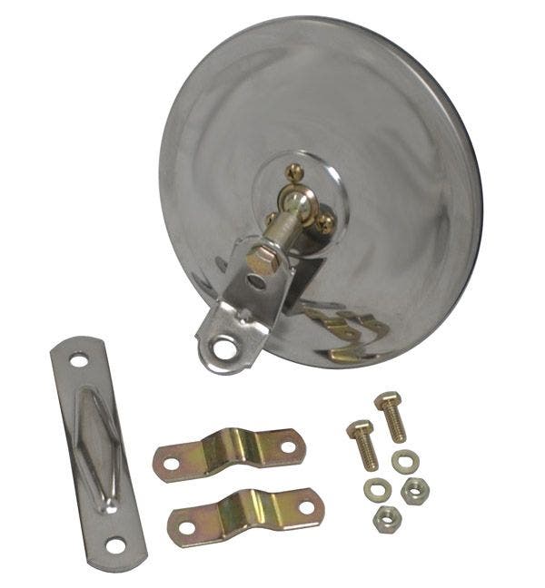 Grote 28663 6" Convex Center-Mount Spot Mirror ("L" Bracket)  Industries  Blind
