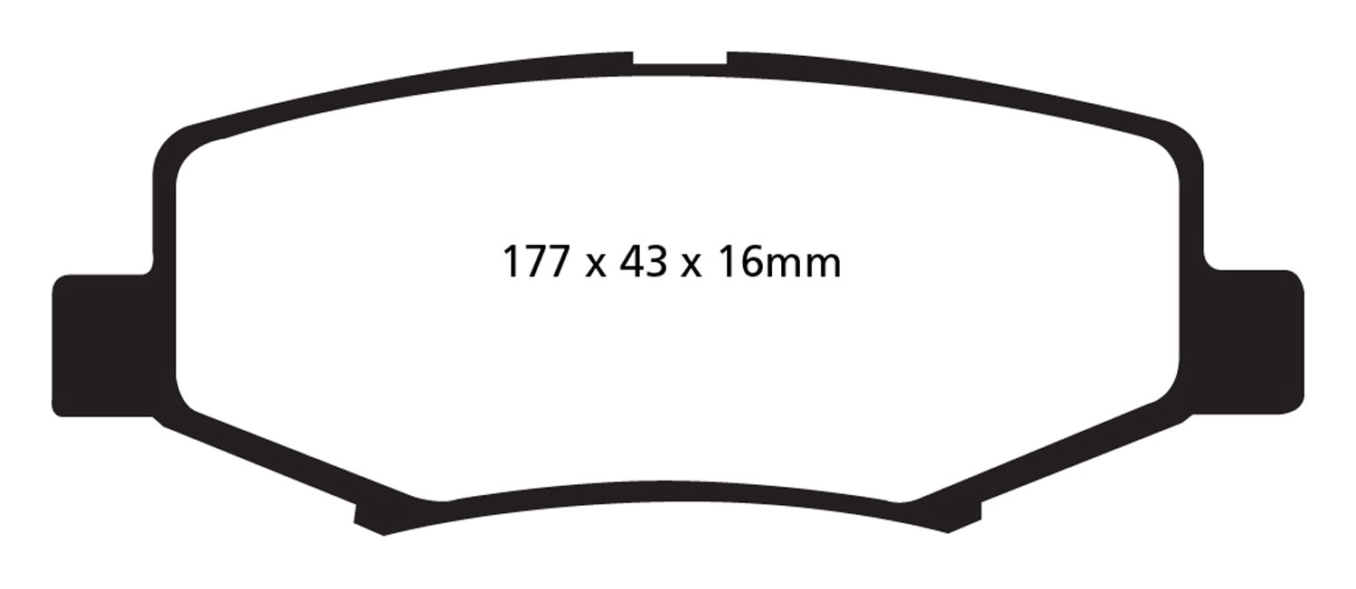 Ebc Brakes Dp61799 6000 Series Greenstuff Truck/Suv Brakes Disc Pads   Brake Pad