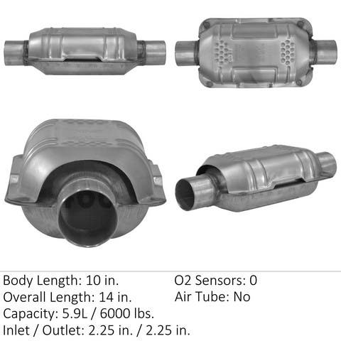 Eastern Catalytic Catalytic Converter-Universal P/N:83165  Catalytic