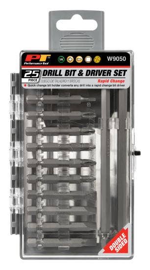 Performance Tool W9050 25Pc Rapid Change Bit Set   25Pc Rapid Change Bit Set