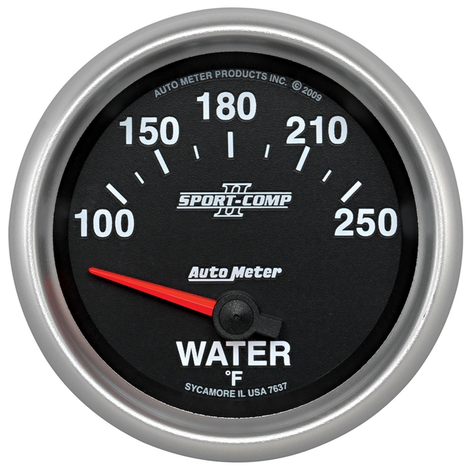Autometer 7637 Sport-Comp Ii Electric Water Temperature Gauge   Sport-Comp Ii