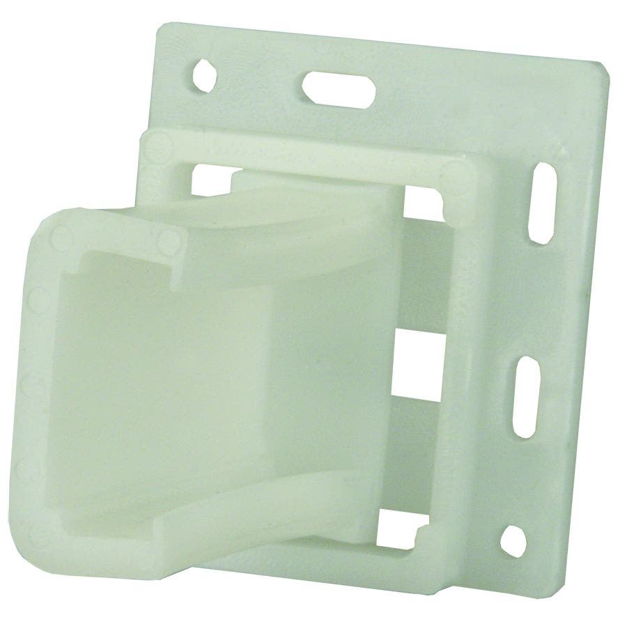 Jr Products 70735 Drawer Slide Socket Set - Large "C" Shape , White   Drawer