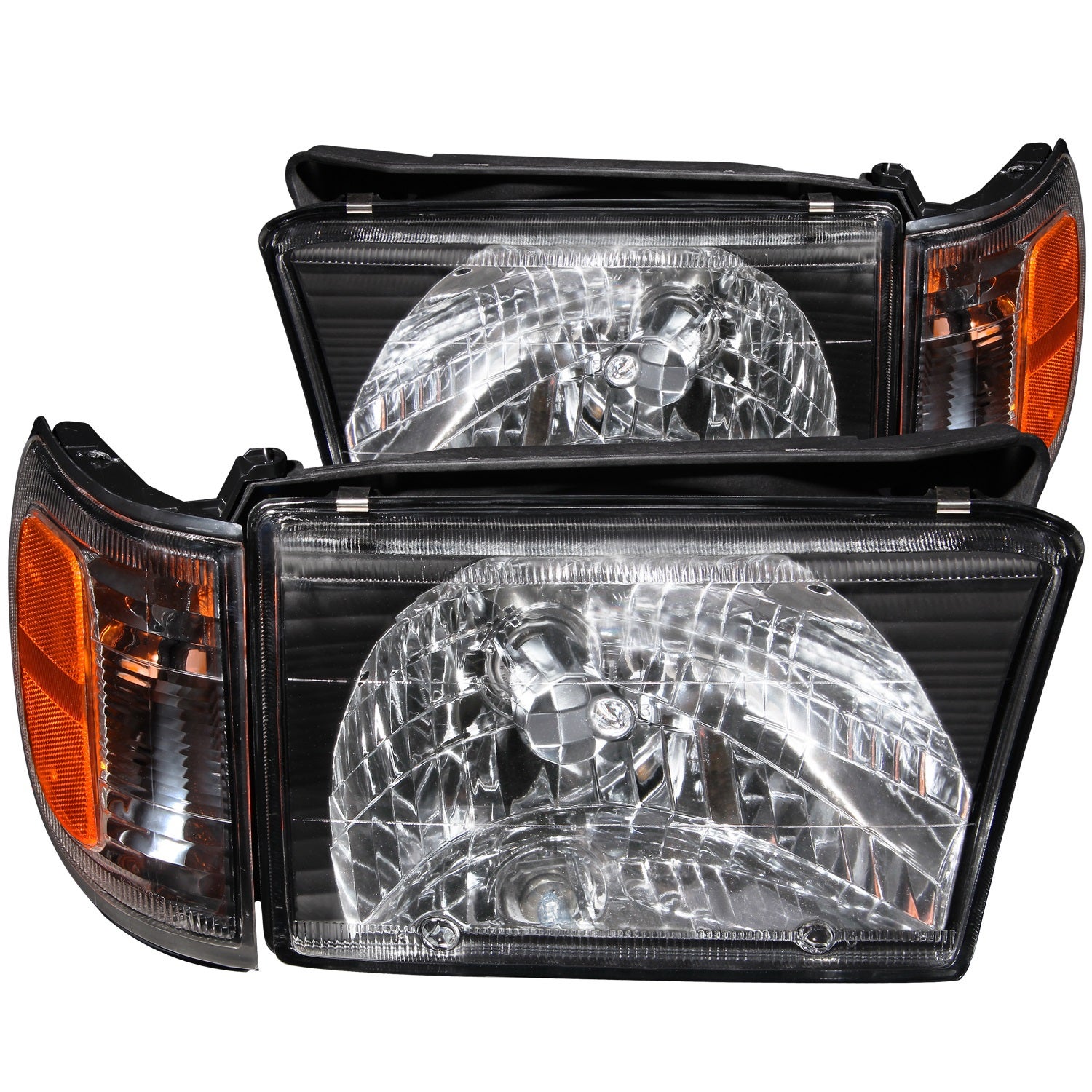 Anzo Usa 111077 Crystal Headlight Set Fits 99-02 4Runner   Crystal Headlight Set