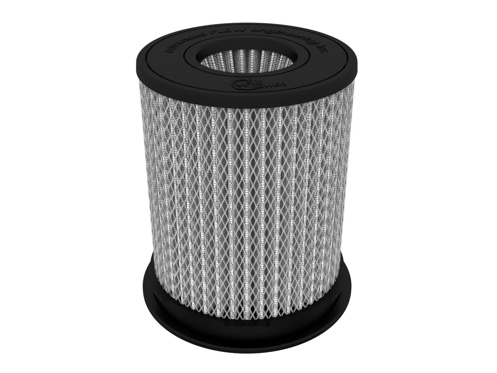 Afe Power 21-91153 Universal Clamp-On Cylindrical Air Filter, Height 8", Flange