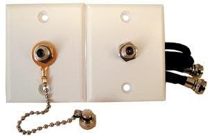 Prime Products 086024 White Cable Tv Kit   Tv Cable Entry Plate; Compatibility -