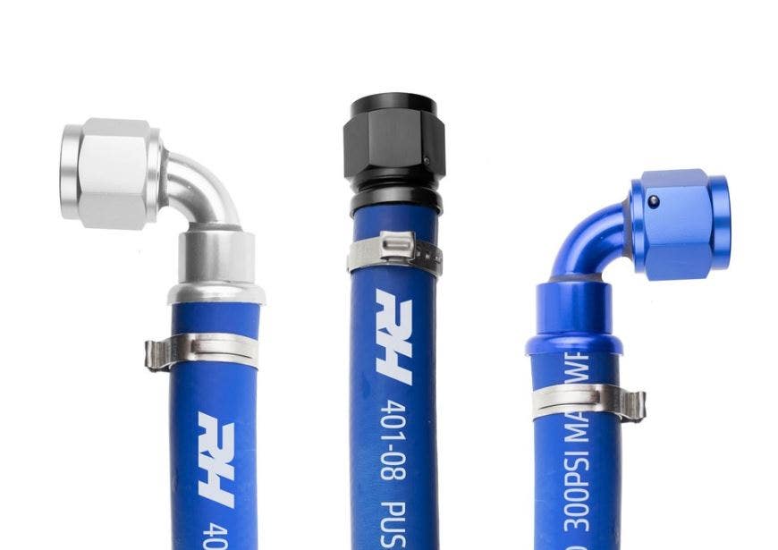Redhorse Performance 401-08-20 Push Lock Hose (Blue), 1 Pack  401 Series Braided