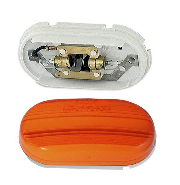 Grote Clearance/Marker Lamp, Lens Optic, Ylw  Industries  Side Marker Light;