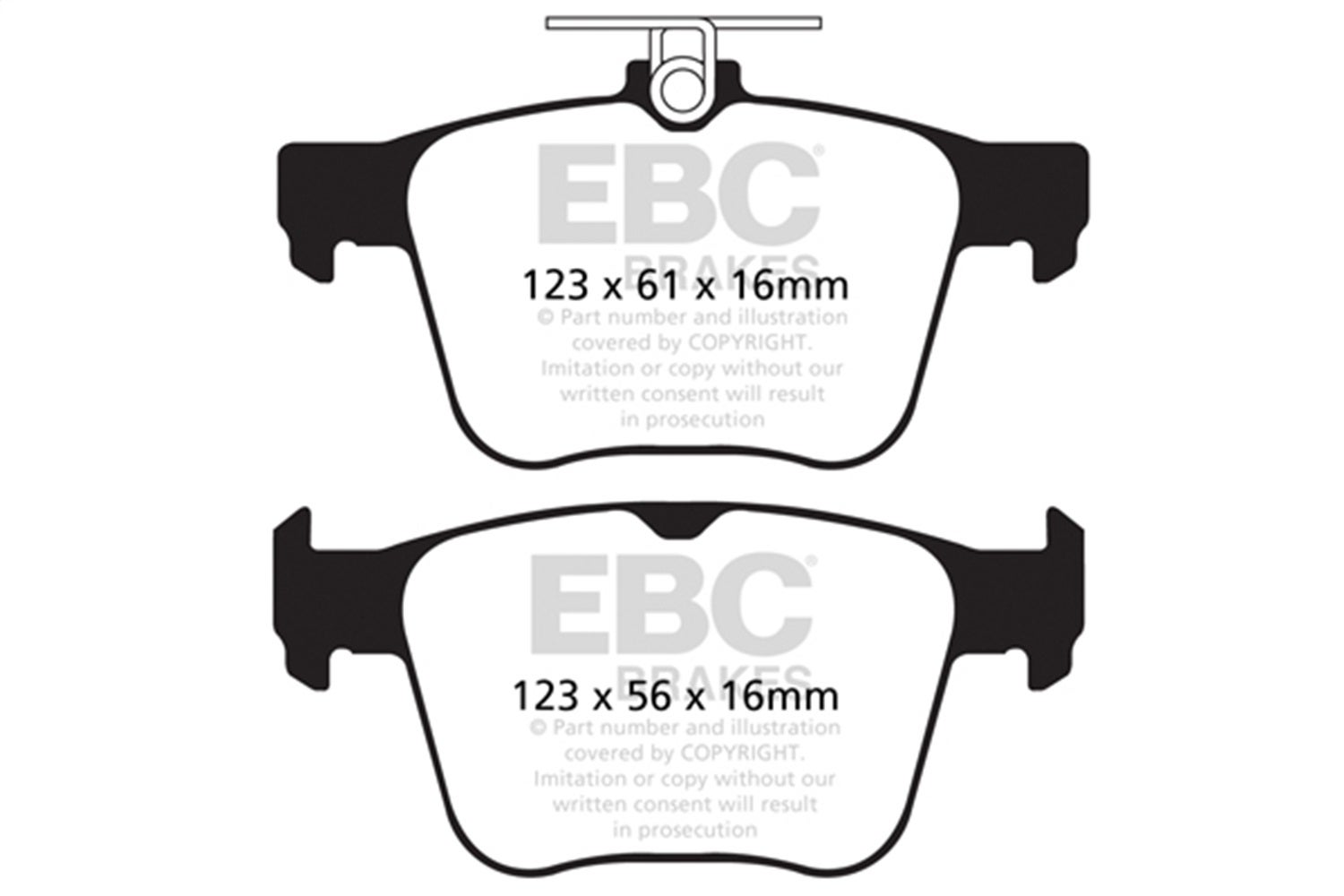 Ebc Brakes Dp32173c Redstuff Ceramic Low Dust Brake Pads Fits S3 Tts Quattro