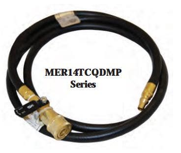 Marshall Excelsior Mer14tcqdmp-72P Quick Disconnect Lp Hose - 72", Female Qd X