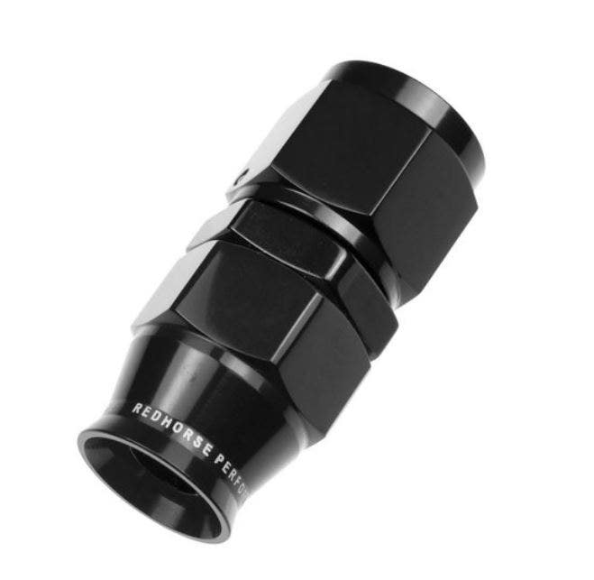 Redhorse Performance 1200-06-2 Ptfe Reusable Hose End (Black), 1 Pack   Ptfe