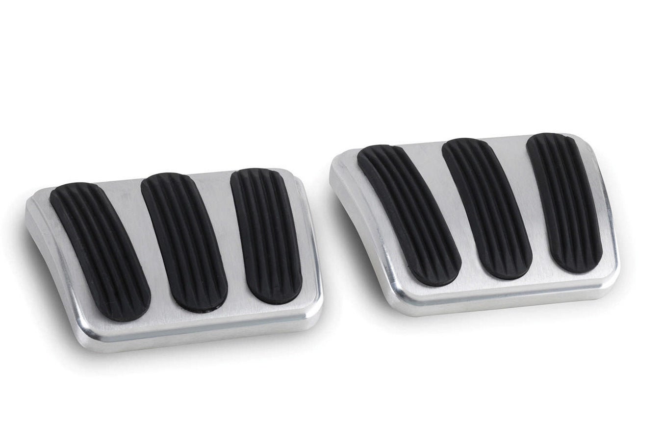 Lokar Bag-6130 Billet Aluminum Curved Brake/Clutch Pad With Rubber - Pair